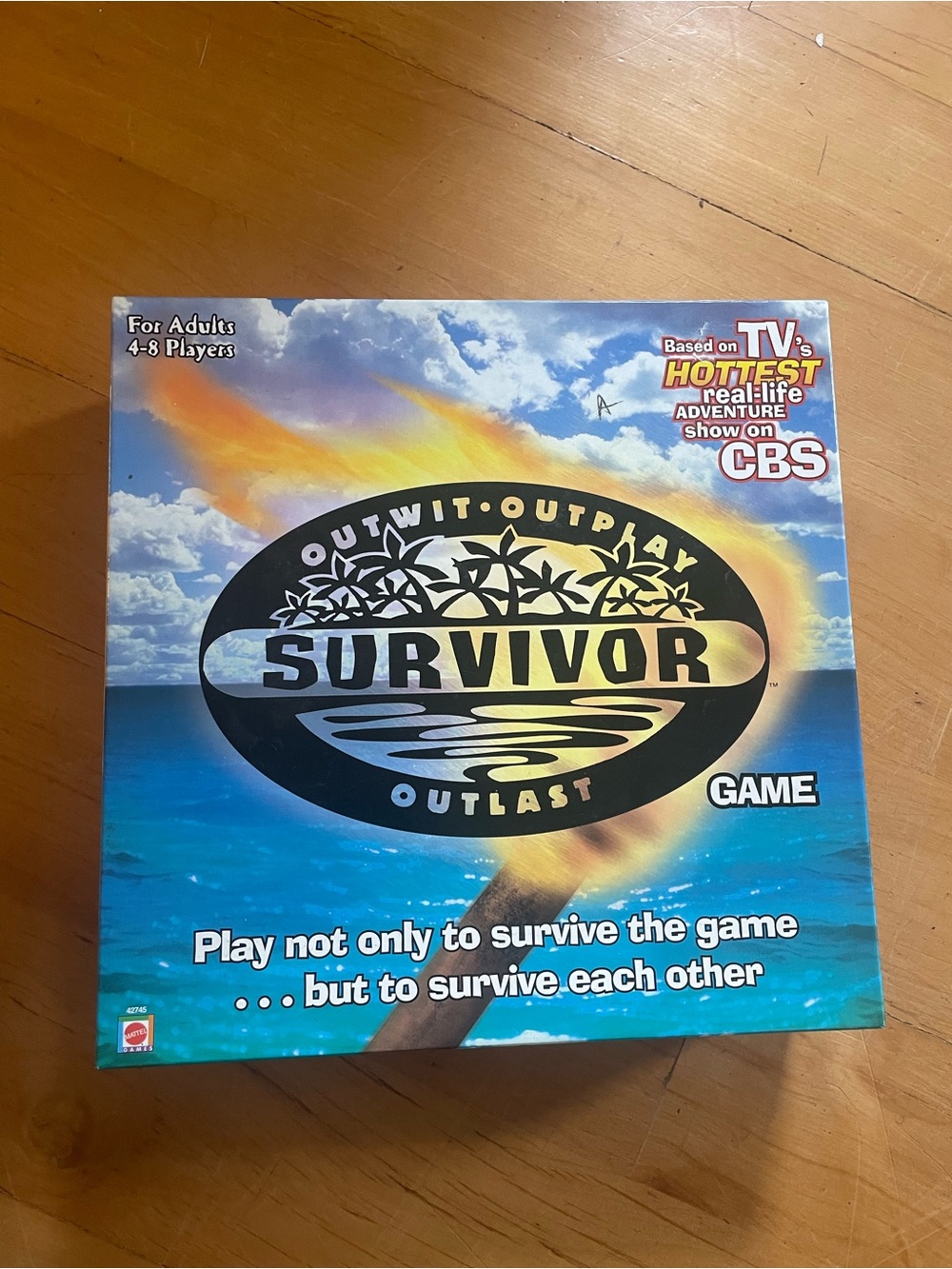 Vintage 2000 Survivor Outlast Board Game - cbs Mattel